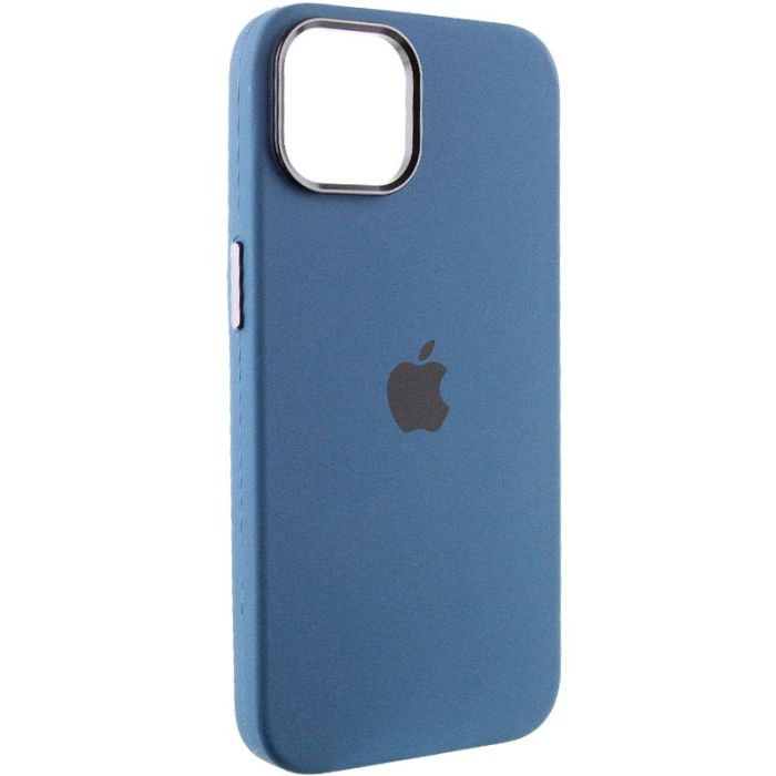 Чохол Silicone Case Metal Buttons (AA) для Apple iPhone 14 (6.1")