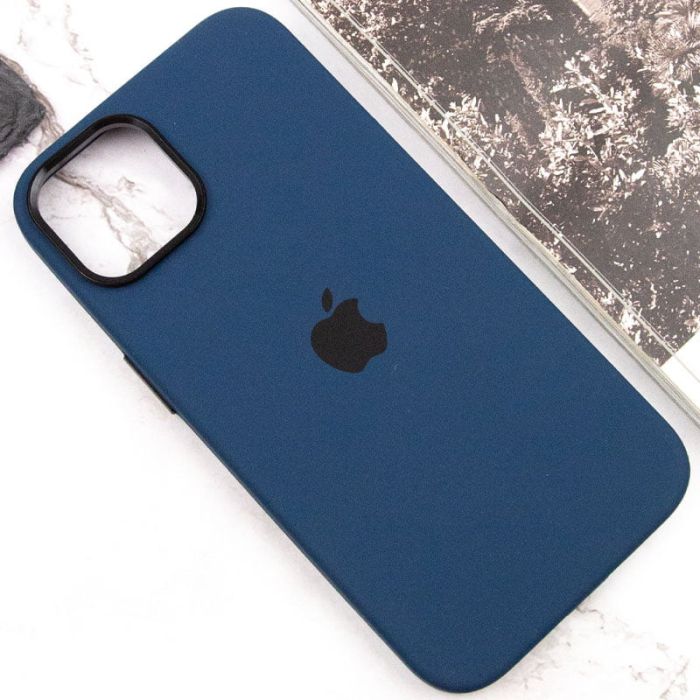 Чохол Silicone Case Metal Buttons (AA) для Apple iPhone 14 (6.1")