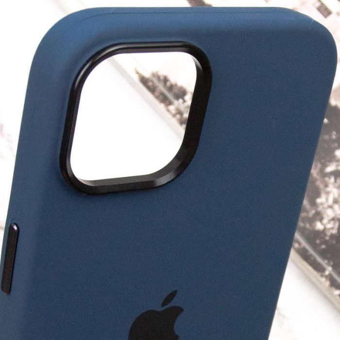 Чохол Silicone Case Metal Buttons (AA) для Apple iPhone 14 (6.1")