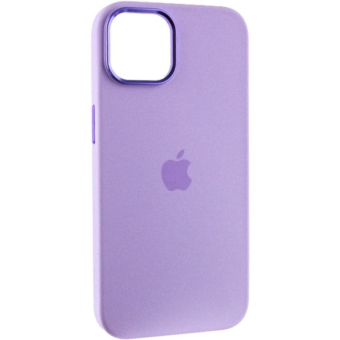 Чохол Silicone Case Metal Buttons (AA) для Apple iPhone 14 (6.1")