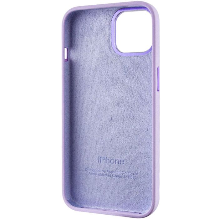 Чохол Silicone Case Metal Buttons (AA) для Apple iPhone 14 (6.1")