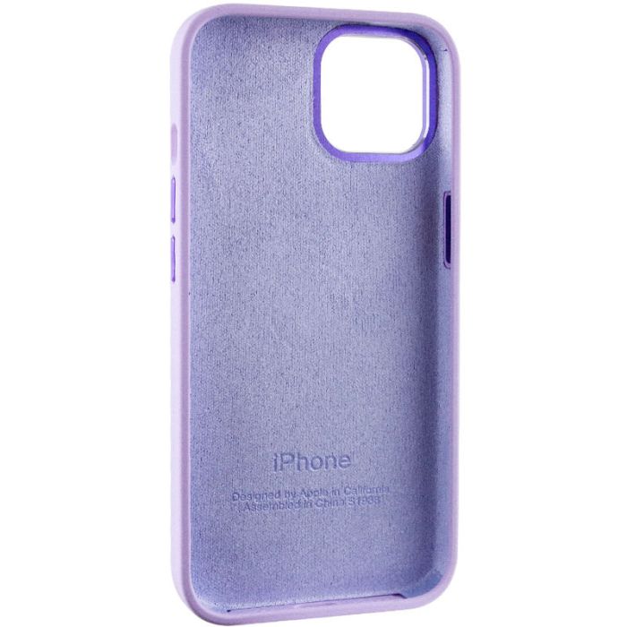 Чохол Silicone Case Metal Buttons (AA) для Apple iPhone 14 (6.1")