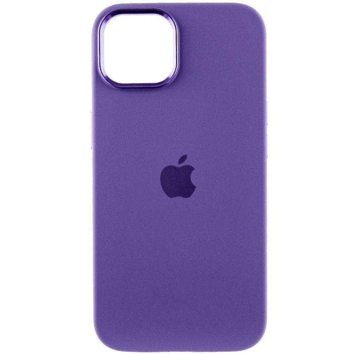 Чохол Silicone Case Metal Buttons (AA) для Apple iPhone 14 (6.1")