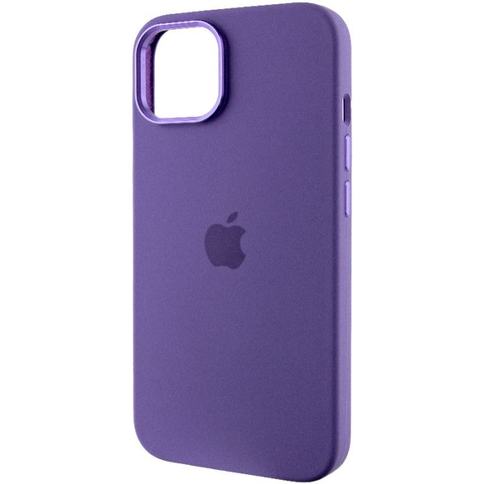 Чохол Silicone Case Metal Buttons (AA) для Apple iPhone 14 (6.1")