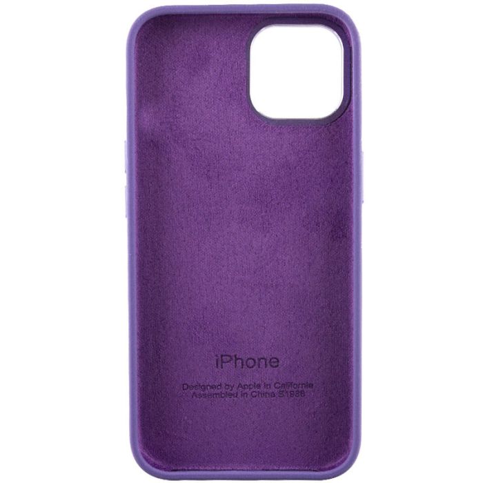 Чохол Silicone Case Metal Buttons (AA) для Apple iPhone 14 (6.1")