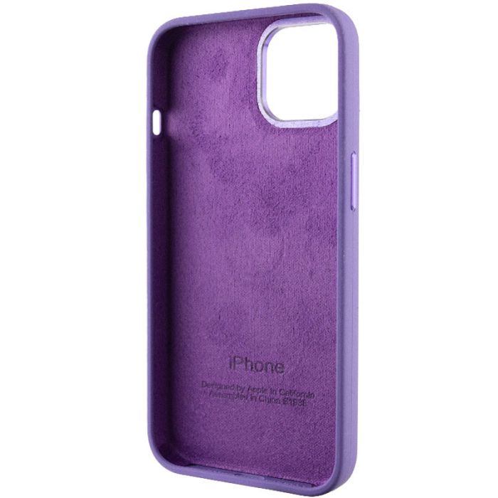 Чохол Silicone Case Metal Buttons (AA) для Apple iPhone 14 (6.1")