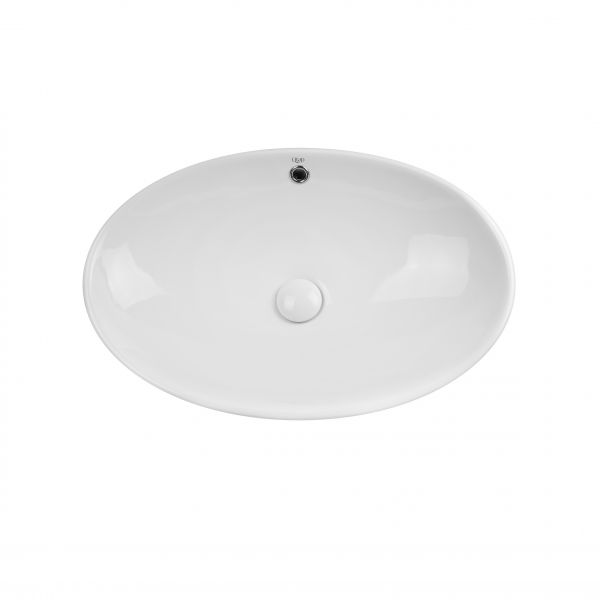 Раковина-чаша Qtap Dove 625х415х150 White з донним клапаном QT06113077W