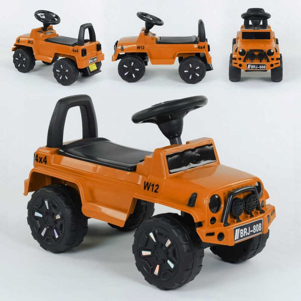 Каталка-толокар JOY Оранжева (808 G-8109) зі світловими ефектами