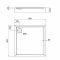 Душевой поддон Qtap Tern 308812C 80x80x12 см + сифон