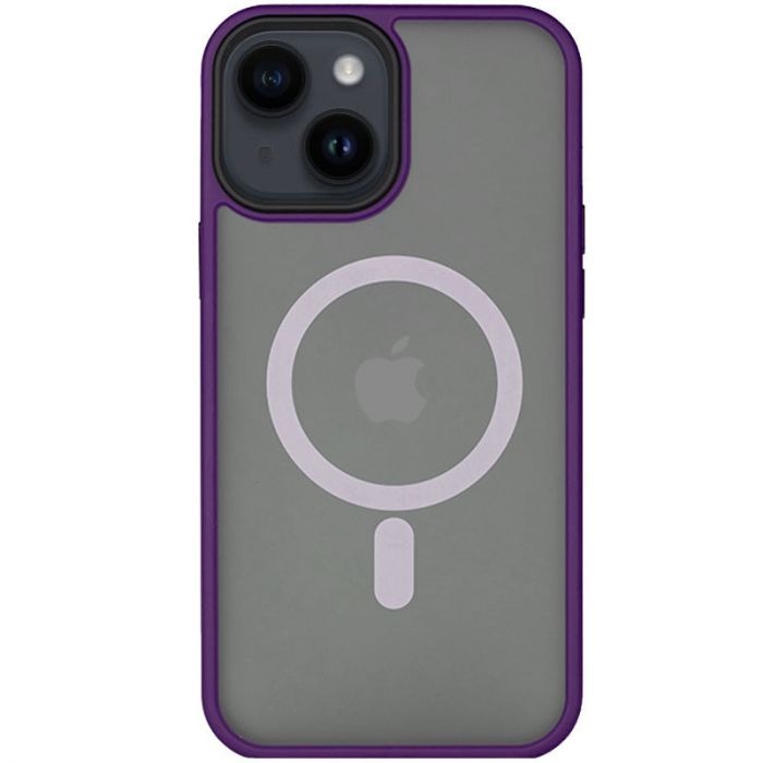 TPU+PC чохол Metal Buttons with MagSafe для Apple iPhone 14 Plus (6.7")