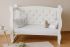 Дитяче ліжечко Angelo Габрієль  в білому кольорі.