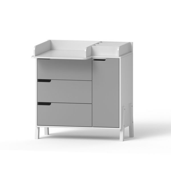 Комод-пеленатор Angelo Магия Plus в сером цвете 90см.