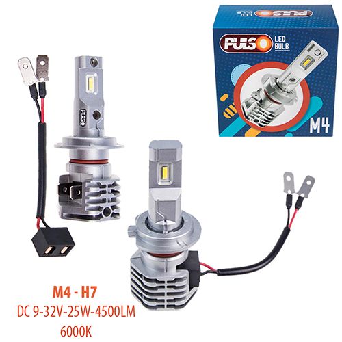 Лампи PULSO M4/H7/LED-chips CREE/9-32v/2x25w/4500Lm/6000K