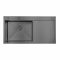Мойка для кухни интегрированная Lidz Handmade H7849BR крыло справа (LIDZH7849BRPVD3008) Brushed Black PVD 3,0/1,0 мм
