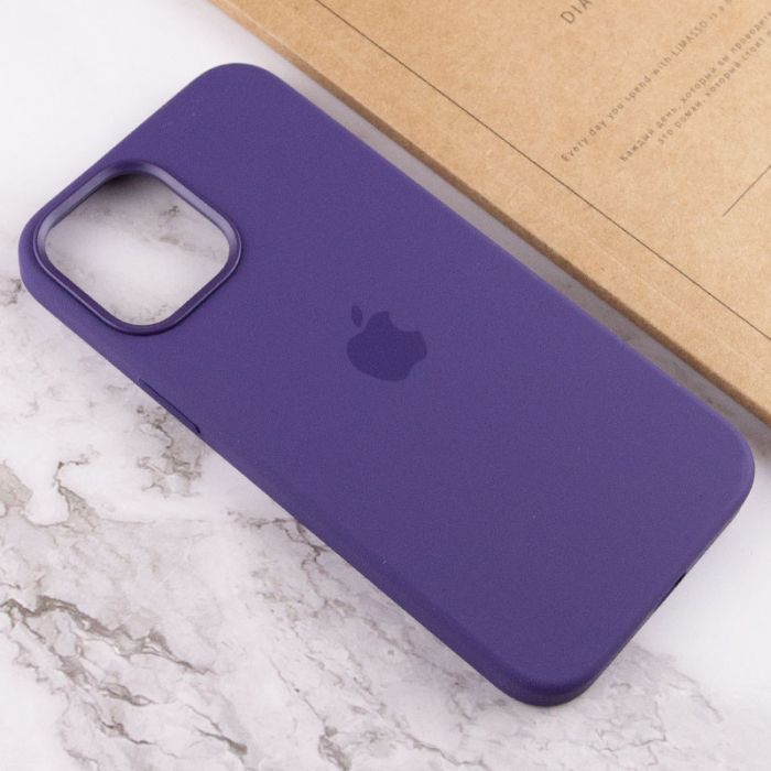 Чохол Silicone case (AAA) full with Magsafe and Animation для Apple iPhone 12 Pro Max (6.7")