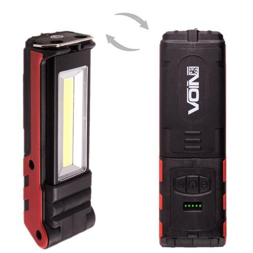 Переносная лампа "VOIN" VL-106, 5W-COB+2х3W XPE/Power Bank 2000mAh/магнит/инд. заряда (VL-106)