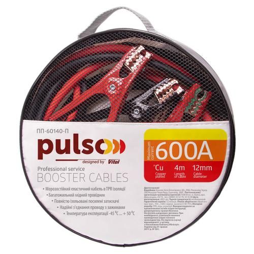 Прикуриватель PULSO 600А (до -45С) 4,0м в чехле