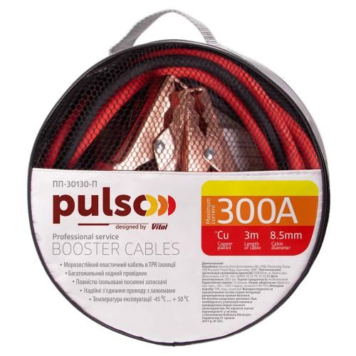 Прикуриватель PULSO 300А (до -45С) 3,0м в чехле