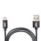 Кабель VOIN CC-1802L BK USB - Lightning 3А, 2m, black (быстрая зарядка/передача данных) (CC-1802L BK)
