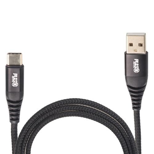 Кабель VOIN CC-4202C BK USB - Type C 3А, 2m, black (швидка зарядка/передача даних) (CC-4202C BK)