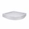 Lidz Душовий піддон KAPIELKA ST80x80x15 низький, напівкруглий, діаметр зливу 52 мм