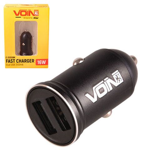 Автомобильное зарядное устройство для VOIN C-31203BK, 2USB (12/24V - 5V 3,1A)