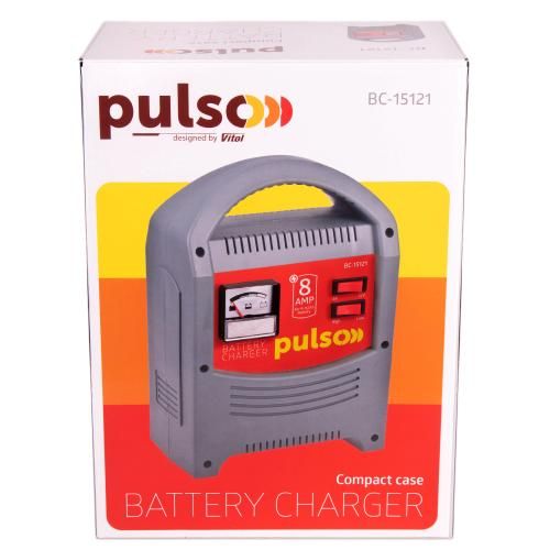 Зарядное устройство для PULSO BC-15121 6&12V/8A/9-112AHR/стрелковый индикатор