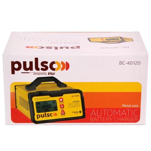 Зарядний пристрій PULSO BC-40120 12&24V/2-5-10A/5-190AHR/LCD/Iмпульсний