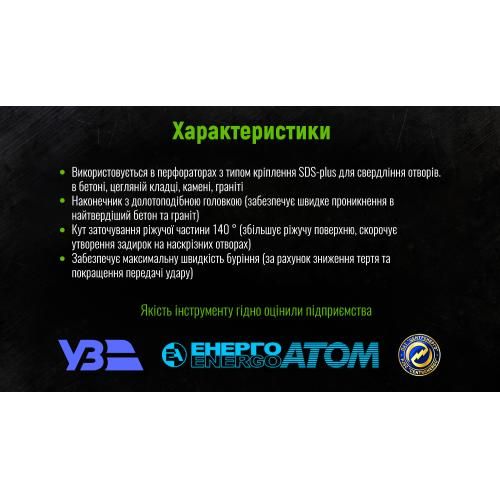 Бур по бетону SDS-plus S4 18x1000мм Alloid