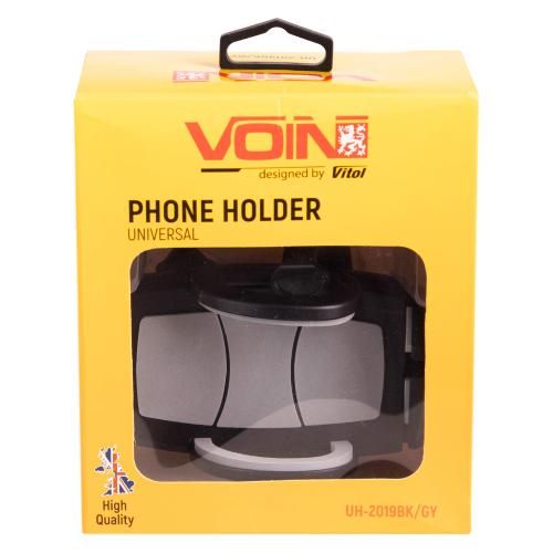 Держатель мобильного телефона VOIN UH-2019BK/GY (47-95мм) на гибкой ножке