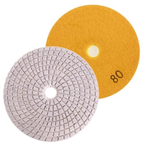 Круг алмазний шліфувальний на липучці 125 мм, зерно 80, Alloid
