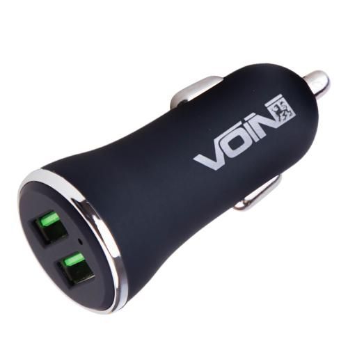 Автомобильное зарядное устройство для VOIN, 2USB QC3.0 36W 12/24V (3.6-6.5V*3A,6.5-9V*2A,9V-12V*1.5A)