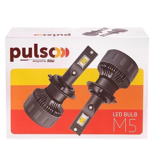 Лампы PULSO M5/H4/LED-chips CSP/9-16v/2*70w/16000Lm/6500K (M5-H4)