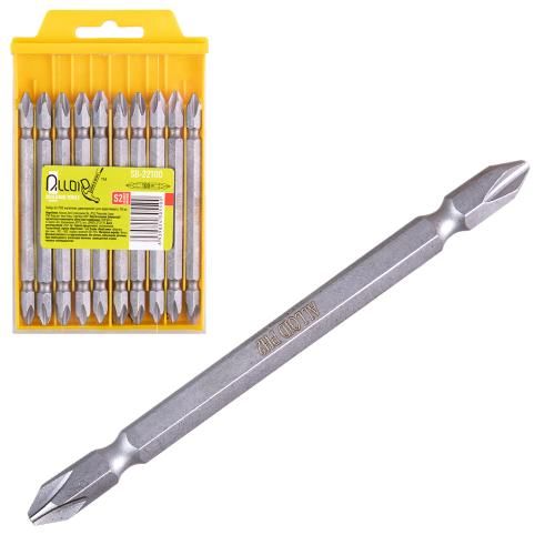Alloid. Набір біт магнітних двосторонніх для шуруповерта PH2 100мм, S2 (10шт)