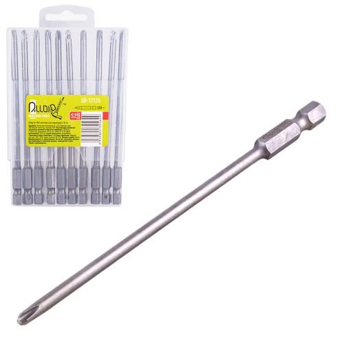 Alloid. Набір біт магнітних для шуруповерта PH2 120мм, S2 (10шт)