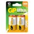 Батарейка GP ULTRA ALKALINE 1.5V 13AU-U2 лужна,  LR20, D
