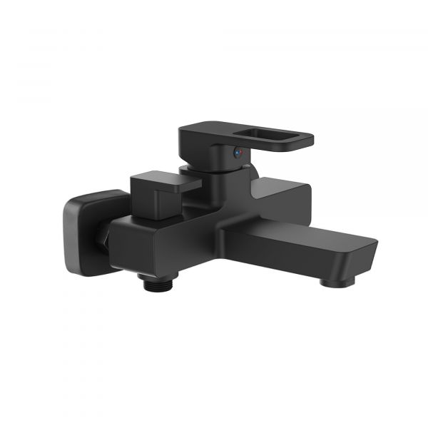 Змішувач для ванни Lidz Wawel 006 (з душовим гарнітуром) (k35) LDWAW006BLA45393 Black