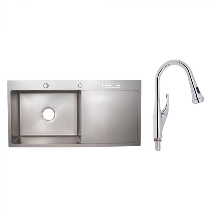 Набор для кухни Swan 2 в 1 со смесителем для фильтрованной воды (QTSWA9168103UN + LIDZLH10050BBRU3010)