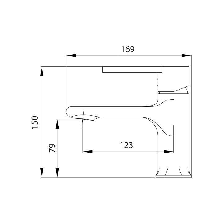 Змішувач для раковини Qtap Taurus QTTAU270CRM45659 Chrome