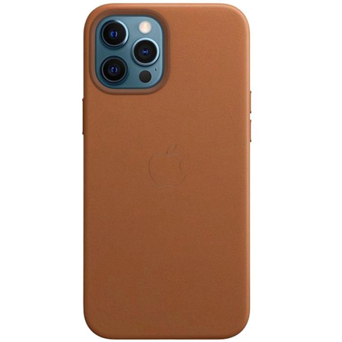 Шкіряний чохол Leather Case (AAA) with MagSafe and Animation для Apple iPhone 12 Pro / 12 (6.1")