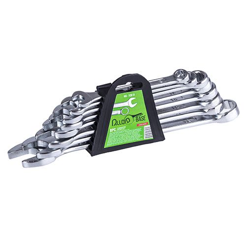 Набор ключей комбинированных 8 предметов Alloid 8-19 мм.
