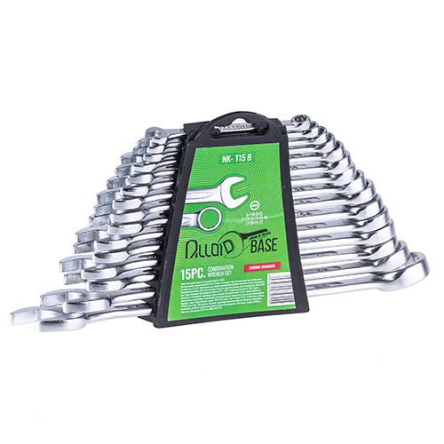 Набор комбинированных ключей. 15 предметов Alloid (NК-115 В.)