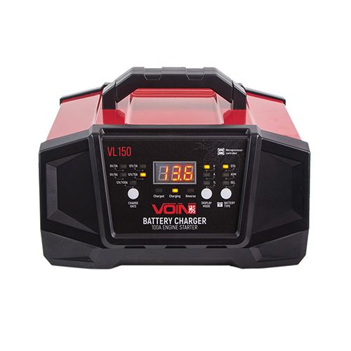Пуско-зарядний пристрій VOIN VL-150 6&12V/2A-8A-15A/Start-100A/8-180AHR/LCD індик. (VL-150)