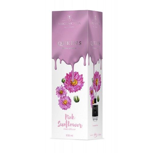 Ароматизатор жидкий для дома/офиса Tasotti "Car & Home" QUEENS White 100ml Pink Sunflower (100251)