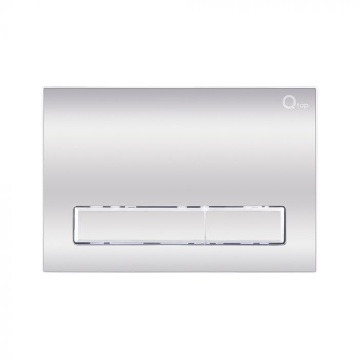 Комплект: Qtap Swan унітаз підлоговий Rimless QT16223178W + Nest комплект інсталяції 2в1 (лінійна клавиша Chrome) QT0122490S4Q1 + QT0111M08381CRM