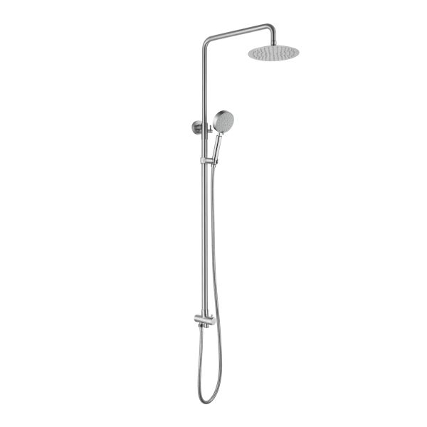 Душевая универсальная стойка Lidz Aria 1120 на два потребителя LDARI1120NKS46112 Nickel