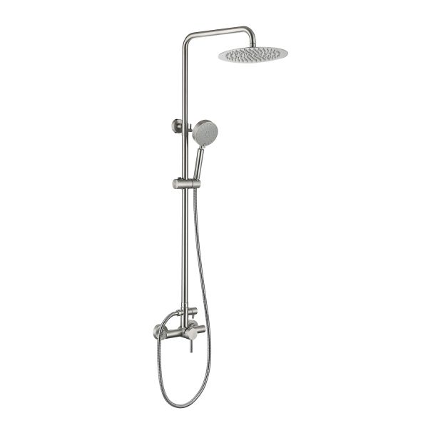 Душевая система для душа Lidz Aria 1020 на два потребителя (k35) LDARI1020NKS46114 Nickel