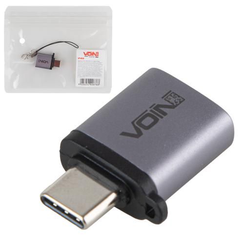 Адаптер OTG VOIN USB 3.0 в Type C Grey (VP-6106)