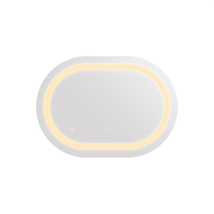 Зеркало Qtap Gemini 650х900 с LED-подсветкой Touch, с антизапотеванием, с димером, рег. темп. цвета (3000-6500K) Reverse QT2578R6590