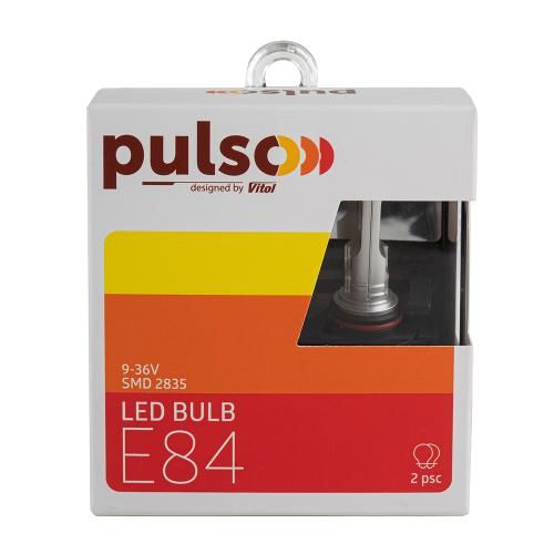 Лампы PULSO E84-HB3/HB4/2835/9-36v/2x15w/2000Lm/4300K (E84-HB3/HB4Y)